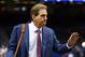 NEW ORLEANS, LA - JANUARY 02: Head coach Nick Saban of the Alabama Crimson Tide arrives at the stadium before playing the Oklahoma Sooners in the Allstate Sugar Bowl at the Mercedes-Benz Superdome on January 2, 2014 in New Orleans, Louisiana. (Photo by Streeter Lecka/Getty Images)