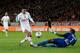 LILLE, FRANCE - NOVEMBER 03: Emmanuel Riviere of Monaco has his shot saved by Lille goalkeeper Vincent Enyeama during the French Ligue 1 match between OSC Lille and AS Monaco at the Grand Stade Metropole Villeneuve-d'Ascq on November 3, 2013 in Lille, France. (Photo by Harry Engels/Getty Images)