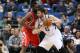 MINNEAPOLIS, MN - FEBRUARY 10: Kevin Love #42 of the Minnesota Timberwolves posts up during the game against the Houston Rockets on February 10, 2014 at Target Center in Minneapolis, Minnesota. NOTE TO USER: User expressly acknowledges and agrees that, by downloading and or using this Photograph, user is consenting to the terms and conditions of the Getty Images License Agreement. Mandatory Copyright Notice: Copyright 2014 NBAE (Photo by Jordan Johnson/NBAE via Getty Images)