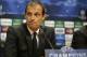 AC Milan coach Massimiliano Allegri answers questions during a press conference at ArenA stadium in Amsterdam, Netherlands, Monday Sept. 30, 2013, one day ahead of the Champions League Group H match against Ajax Amsterdam. (AP Photo/Peter Dejong)