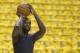 Indiana Pacers guard Lance Stephenson shoots before Game 5 of the NBA basketball Eastern Conference finals against the Miami Heat, in Indianapolis on Wednesday, May 28, 2014. (AP Photo/Michael Conroy)