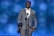 Chris Davis accepts the award for best play at the ESPY Awards at the Nokia Theatre on Wednesday, July 16, 2014, in Los Angeles. (Photo by John Shearer/Invision/AP)