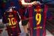 BARCELONA, SPAIN - JULY 12: An employee hangs a Luis Suarez shirt next to a Leo Messi shirt after printing his name and number on it at the FC Barcelona official store on July 12, 2014 in Barcelona, Spain. (Photo by David Ramos/Getty Images)