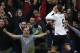 Tottenham Hotspur's Roberto Soldado celebrates his goal against Cardiff City during their English Premier League soccer match at White Hart Lane, London, Sunday, March 2, 2014. (AP Photo/Sang Tan)