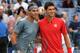 NEW YORK, NY - SEPTEMBER 09: Rafael Nadal of Spain and Novak Djokovic of Serbia pose at the net before the men's singles final match on Day Fifteen of the 2013 US Open at the USTA Billie Jean King National Tennis Center on September 9, 2013 in the Flushing neighborhood of the Queens borough of New York City. (Photo by Matthew Stockman/Getty Images)