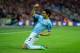 LONDON, ENGLAND - MARCH 02: Jesus Navas of Manchester City celebrates after scoring his team's third goal during the Capital One Cup Final between Manchester City and Sunderland at Wembley Stadium on March 2, 2014 in London, England. (Photo by Jamie McDonald/Getty Images)