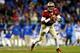 CHARLOTTE, NC - DECEMBER 07: Quarterback Jameis Winston #5 of the Florida State Seminoles looks to pass against the Duke Blue Devils during the ACC Championship game at Bank of America Stadium on December 7, 2013 in Charlotte, North Carolina. (Photo by Streeter Lecka/Getty Images)