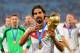 RIO DE JANEIRO, BRAZIL - JULY 13: Sami Khedira of Germany celebrates with the World Cup trophy after defeating Argentina 1-0 in extra time during the 2014 FIFA World Cup Brazil Final match between Germany and Argentina at Maracana on July 13, 2014 in Rio de Janeiro, Brazil. (Photo by Martin Rose/Getty Images)