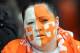 BLACKPOOL, ENGLAND - MAY 03: A Blackpool fan looks on during the Sky Bet Championship match between Blackpool and Charlton Athletic at Bloomfield Road on May 03, 2014 in Blackpool, England. (Photo by Chris Brunskill/Getty Images)