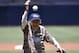 SAN DIEGO, CA - JULY 20: 105-year-old Agnes McKee throws out the first pitch before a baseball game between the New York Mets and the San Diego Padres at Petco Park July 20, 2014 in San Diego, California. (Photo by Denis Poroy/Getty Images)