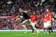 MANCHESTER, ENGLAND - OCTOBER 19: Dejan Lovren of Southampton celebrates after scoring a late goal to level the scores at 1-1 during the Barclays Premier League match between Manchester United and Southampton at Old Trafford on October 19, 2013 in Manchester, England. (Photo by Shaun Botterill/Getty Images)