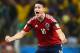 FORTALEZA, BRAZIL - JULY 04: James Rodriguez of Colombia celebrates scoring his team's first goal on a penalty kick during the 2014 FIFA World Cup Brazil Quarter Final match between Brazil and Colombia at Castelao on July 4, 2014 in Fortaleza, Brazil. (Photo by Laurence Griffiths/Getty Images)