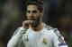 Real's Isco celebrates scoring his side's first goal during a Champions League quarterfinal first leg soccer match between Real Madrid and Borussia Dortmund at the Santiago Bernabeu stadium in Madrid, Spain, Wednesday April 2, 2014. (AP Photo/Paul White)