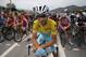Italy's Vincenzo Nibali, wearing the overall leader's yellow jersey, poses for photographers prior to the fifteenth stage of the Tour de France cycling race over 222 kilometers (137.9 miles) with start in Tallard and finish in Nimes, France, Sunday, July 20, 2014. (AP Photo/Christophe Ena)