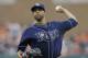 Tampa Bay Rays starting pitcher David Price throws during the first inning of a baseball game against the Detroit Tigers in Detroit, Sunday, July 6, 2014. (AP Photo/Carlos Osorio)