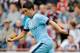 EDINBURGH, SCOTLAND - JULY 18: Samir Nasri of Manchester City in action during the pre-season friendly at Tynecastle Stadium on July 18, 2014 in Edinburgh, Scotland. (Photo by Richard Sellers/Getty Images)