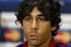 Atletico's Tiago Mendes listens during a press conference at Stamford Bridge stadium in London, Tuesday, April 29, 2014. Chelsea will play in a Champions League semifinal second leg soccer match against Atletico Madrid on Wednesday. (AP Photo/Kirsty Wigglesworth)