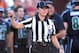 Aug 29, 2013; Honolulu, HI, USA; Line judge referee Catherine Conti during the NCAA football game between the Southern California Trojans and the Hawaii Rainbow Warriors at Aloha Stadium. Mandatory Credit: Kirby Lee-USA TODAY Sports