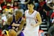HOUSTON, TX - JANUARY 08: Jeremy Lin #7 of the Houston Rockets guards Kobe Bryant #24 of the Los Angeles Lakers at Toyota Center on January 8, 2013 in Houston, Texas. NOTE TO USER: User expressly acknowledges and agrees that, by downloading and or using this photograph, User is consenting to the terms and conditions of the Getty Images License Agreement. (Photo by Scott Halleran/Getty Images)