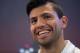SINGAPORE - MAY 15: Sergio Aguero of Manchester City attends a press conference on May 15, 2014 in Singapore. (Photo by Nicky Loh/Getty Images)