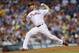Philadelphia Phillies' Cliff Lee is seen during a baseball game against the San Francisco Giants on Monday, July 21, 2014, in Philadelphia. (AP Photo/Michael Perez)