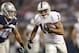 Nov 28, 2013; Arlington, TX, USA; Oakland Raiders wide receiver Andre Holmes (18) runs after catching a pass against the Dallas Cowboys during a NFL football game on Thanksgiving at AT&T Stadium. Dallas beat Oakland 31-24. Mandatory Credit: Tim Heitman-USA TODAY Sports
