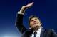 Juventus coach Antonio Conte waves to supporters prior to the start of a Serie A soccer match between Juventus and Atalanta at the Juventus stadium, in Turin, Italy, Monday, May 5, 2014. (AP Photo/Massimo Pinca)