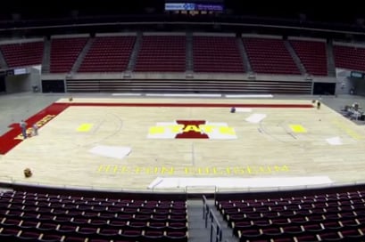 Time-Lapse of Iowa State's Refurbished Court (VIDEO)