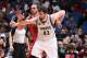 MINNEAPOLIS, MN - April 9: Kevin Love #42 of the Minnesota Timberwolves battles for rebound position against the Chicago Bulls during the game on April 9, 2014 at Target Center in Minneapolis, Minnesota. NOTE TO USER: User expressly acknowledges and agrees that, by downloading and or using this Photograph, user is consenting to the terms and conditions of the Getty Images License Agreement. Mandatory Copyright Notice: Copyright 2014 NBAE (Photo by David Sherman/NBAE via Getty Images)