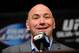 UFC President Dana White speaks during a news conference after the UFC 162 mixed martial arts matches Saturday, July 6, 2013, in Las Vegas. Weidman won with a second round TKO. (AP Photo/David Becker)