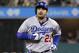 Los Angeles Dodgers' Adrian Gonzalez (23) rounds second after hitting a two run home run off Pittsburgh Pirates relief pitcher Jared Hughes during the seventh inning of a baseball game in Pittsburgh Tuesday, July 22, 2014. The Pirates won 12-7. (AP Photo)