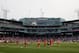 Liverpool FC players warm up prior to a friendly soccer match against AS Roma at Fenway Park in Boston, Wednesday, July 23, 2014. (AP Photo)