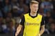 NAPLES, ITALY - SEPTEMBER 18: Marco Reus of Borussia Dortmund in action during the Uefa Champions League Group F match between Napoli and Borussia Dortmund at Stadio San Paolo on September 18, 2013 in Naples, Italy. (Photo by Paolo Bruno/Getty Images)