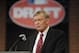 Commissioner of Major League Baseball Bud Selig announces the selections during the 2014 MLB baseball draft Thursday, June 5, 2014, in Secaucus, N.J. (AP Photo/Bill Kostroun)