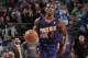 DALLAS, TX - APRIL 12: Eric Bledsoe #2 of the Phoenix Suns moves the ball up-court against the Dallas Mavericks on April 12, 2014 at the American Airlines Center in Dallas, Texas. NOTE TO USER: User expressly acknowledges and agrees that, by downloading and or using this photograph, User is consenting to the terms and conditions of the Getty Images License Agreement. Mandatory Copyright Notice: Copyright 2014 NBAE (Photo by Danny Bollinger/NBAE via Getty Images)