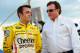 Austin Dillon (l) with Richard Childress