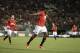Manchester United's Danny Welbeck celebrates after scoring against the Los Angeles Galaxy during the first half of a friendly soccer match at Rose Bowl on Wednesday, July 23, 2014, in Pasadena, Calif. (AP Photo)