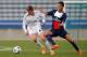 PARIS, FRANCE - MARCH 11: Mickael Latour of PSG battles for the ball with Marcos Llorente of Real Madrid during the UEFA Youth League Quarter Final match between Paris Saint-Germain FC and Real Madrid at Stade Charlety on March 11, 2014 in Paris, France. (Photo by Dean Mouhtaropoulos/Getty Images)