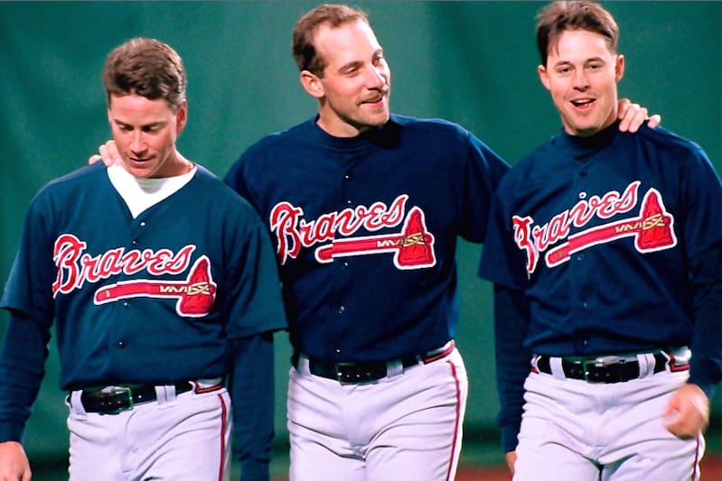 glavine, smoltz y maddux atlanta braves equipos mlb