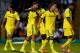 HIGH WYCOMBE, ENGLAND - JULY 16: Branislav Ivanovic of Chelsea celebrates with team mates after scoring a goal duing the pre season friendly match between Wycombe Wanderers and Chelsea at Adams Park on July 16, 2014 in High Wycombe, England. (Photo by Ben Hoskins/Getty Images)