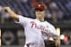 Philadelphia Phillies relief pitcher Jonathan Papelbon pitches during the ninth inning of a baseball game against the San Francisco Giants, Wednesday, July 23, 2014, in Philadelphia. The Giants won 3-1. (AP Photo/Chris Szagola)
