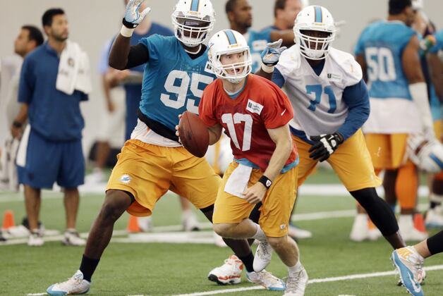 Dolphins' Revamped Offensive Line off to Sloppy Start at Training Camp