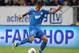 Hoffenheim's Roberto Firmino of Brazil kicks the ball during a German first division Bundesliga soccer match between TSG 1899 Hoffenheim and Bayern Munich in Sinsheim, Germany, Saturday, Nov.2, 2013. (AP Photo/Michael Probst)