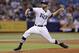 Tampa Bay Rays starting pitcher David Price delivers to the Boston Red Sox during a baseball game Friday, July 25, 2014, in St. Petersburg, Fla. (AP Photo/Chris O'Meara)