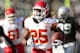OAKLAND, CA - DECEMBER 15: Jamaal Charles #25 of the Kansas City Chiefs runs for a touchdown against the Oakland Raiders at O.co Coliseum on December 15, 2013 in Oakland, California. (Photo by Jed Jacobsohn/Getty Images)