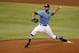 Tampa Bay Rays starting pitcher David Price throws during the fourth inning of a baseball game against the Toronto Blue Jays on Sunday, July 13, 2014, in St. Petersburg, Fla. (AP Photo/Mike Carlson)