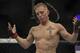 Jun 28, 2014; San Antonio, TX, USA; Colton Smith reacts after a fight against Carlos Diego Ferreira (not pictured) in a Lightweight bout at UFC Fight Night 43 at AT&T Center. Mandatory Credit: Troy Taormina-USA TODAY Sports