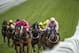 EPSOM, ENGLAND - APRIL 23: Silvestre De Sousa riding Sennockian Star (R) wins the Investec Property Investments City And Suburban Handicap at Epsom Racecourse on April 23, 2014 in Epsom, England. (Photo by Justin Setterfield/Getty Images)