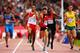 GLASGOW, SCOTLAND - JULY 29: (L-R) Andrew Osagie of England, Joe Thomas of Wales, Ferguson Rotich of Kenya and Jeffrey Riseley of Australia sprint to the finish in the Men's 800 metres heats at Hampden Park during day six of the Glasgow 2014 Commonwealth Games on July 29, 2014 in Glasgow, United Kingdom. (Photo by Clive Rose/Getty Images)