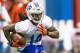 ORCHARD PARK, NY - May 18: Sammy Watkins #14 of Buffalo Bills runs with a ball during the Buffalo Bills rookie minicamp on May 18, 2014 at Ralph Wilson Stadium in Orchard Park, New York. (Photo by Brett Carlsen/Getty Images)